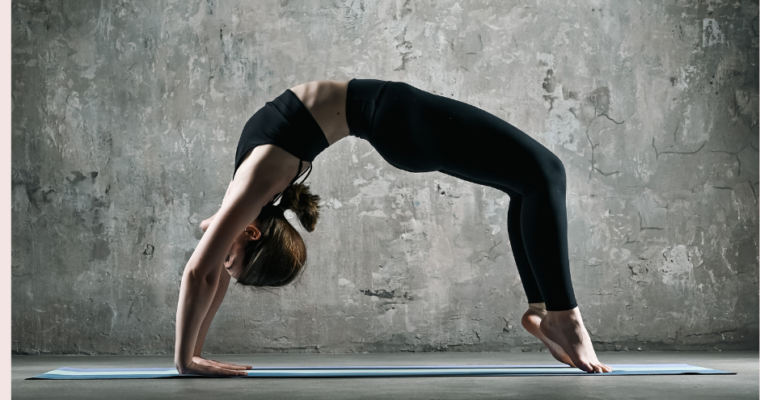 Woman Practicing Advanced Yoga Pose